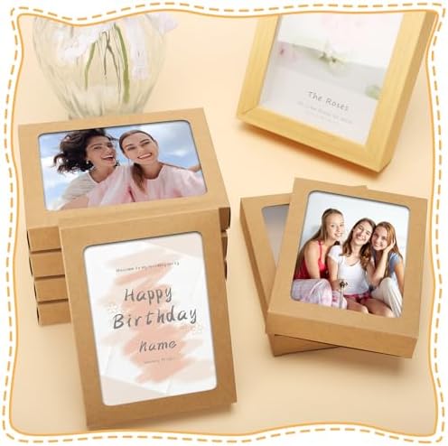 60 Pcs Greeting Card Storage Boxes with Transparent Window