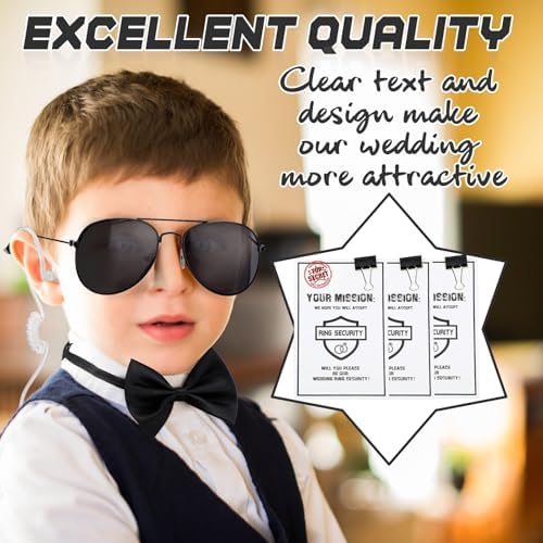 Mepase 7 Pcs Ring Bearer Security Set for Kids