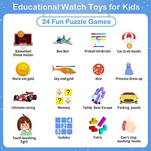 Phyulls Smart Watch for Kids with 24 Games and Alarm Clock