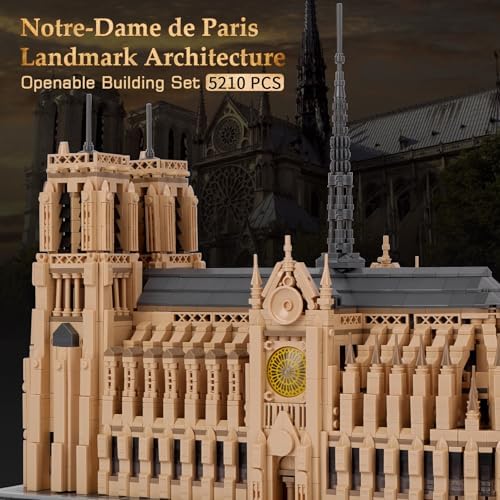 Notre-Dame de Paris Architecture Model Building Block Set
