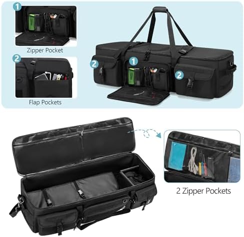 HODRANT 40 Inch Telescope Travel Bag with Soft Pads and Fixed Buckles