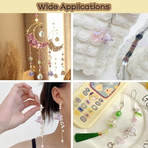 50Pcs Large Trumpet Flower Beads for Jewelry Making