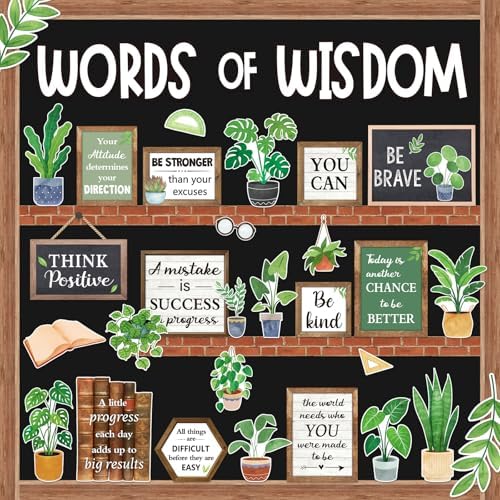 57 Pcs Plant Bulletin Board Set for Classroom Decoration