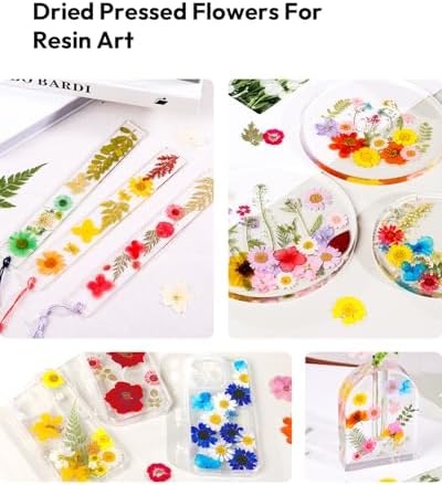 174 Pcs Dried Flowers Pressed for Craft Projects
