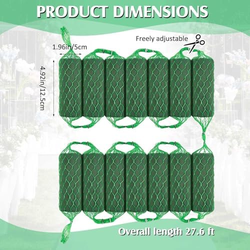 42 Pcs Floral Foam Garland 276ft for Decorations