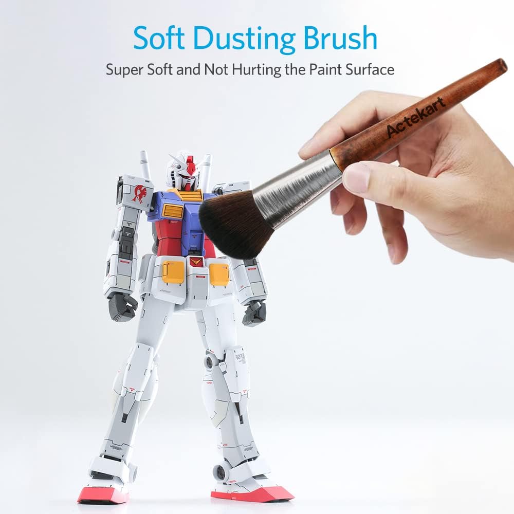 Actekart 3PCS Cleaning Brush Kit Premium Wooden Handle