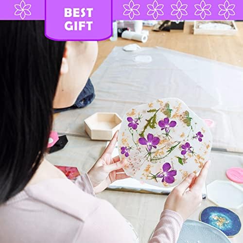 Purple Dried Flowers for Resin Crafts 60PCS