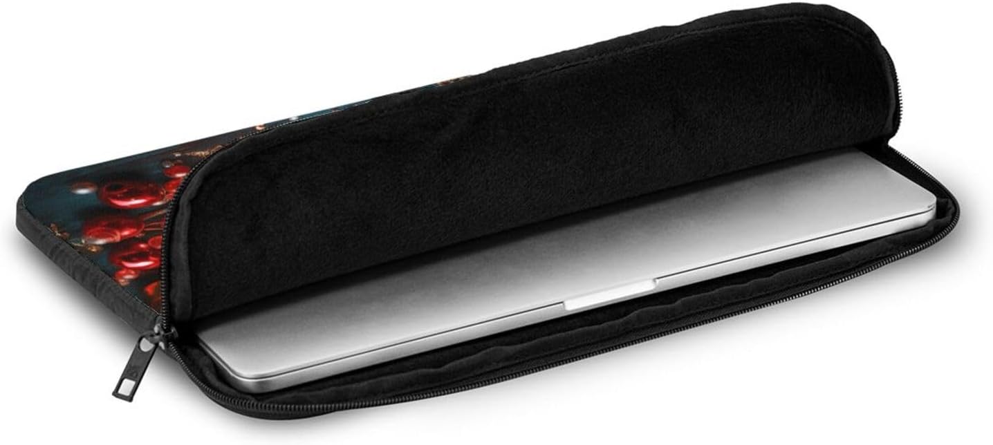 OPSREY Christmas Candle Print Laptop Sleeve 15 Inch Case
