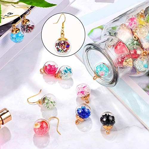 WILLBOND 88 Piece 16mm Mixed Glass Ball Charms for DIY Jewelry