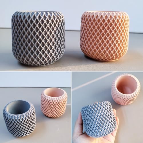 Unique Resin Candle Jar Mold with Geometric Texture