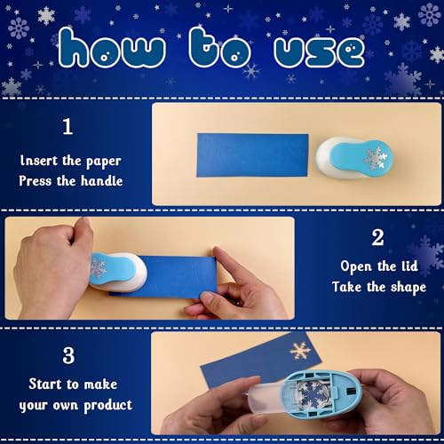 Snowflake Paper Punch for Crafts and Scrapbooking 1-Inch