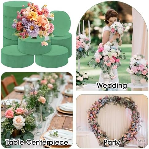 24 Pcs Round Floral Foam Blocks for Florists