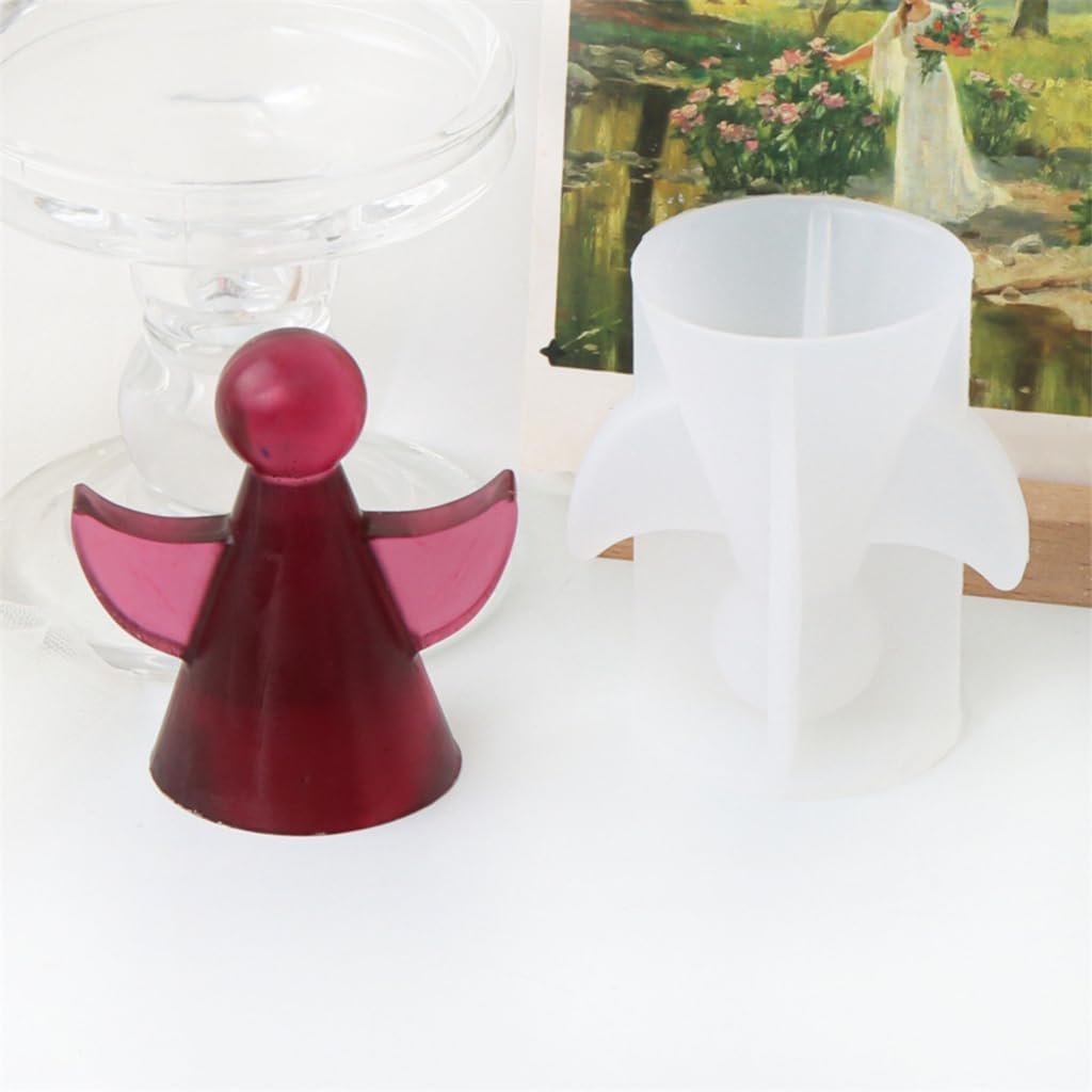 Angelic Shaped Sturdy Silicone Mold Set for Candle and Resin Crafts