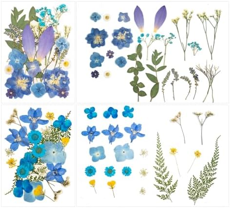 100 Pcs Dried Pressed Flowers for Epoxy Resin Jewelry and Scrapbooking