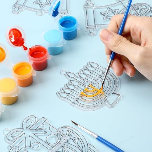 Vansolinne Hanukkah Suncatcher Crafting Kit for Kids