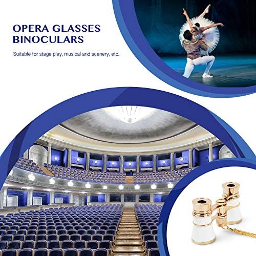 Aomekie Opera Glasses Binoculars 3X25 Compact White