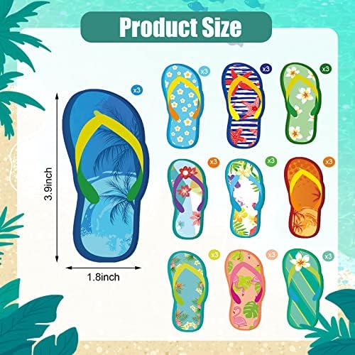 30-Pack Tropical Sticky Notes with 10 Styles