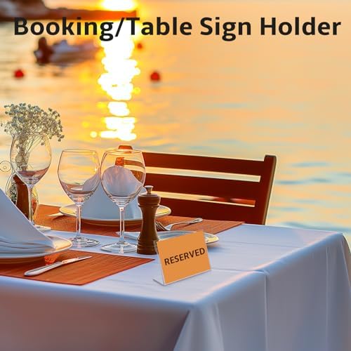 30PCS Mini Acrylic Sign Holder 35x2 Display Stand