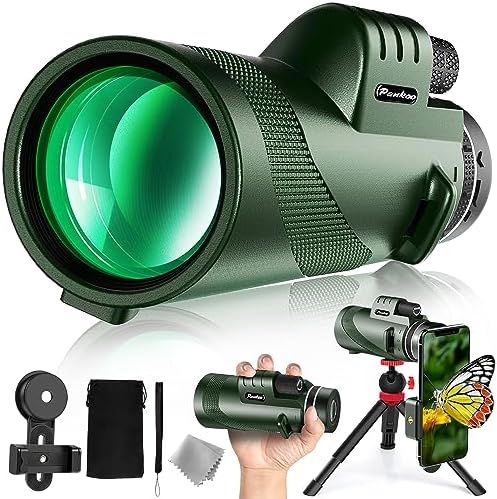 40X60 Monocular Telescope with Phone Adapter and Tripod