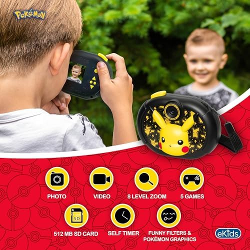ekids Pokemon Kids Camera with SD Card
