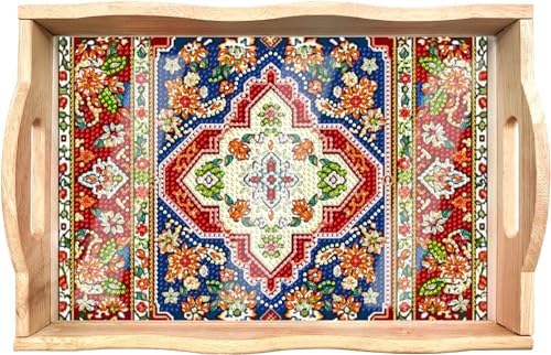 Diamond Art Kit for Adult Wooden Serving Tray with Handles 78x118 Inches