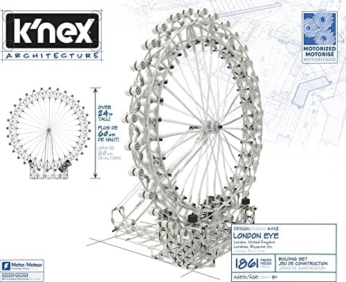 KNEX London Eye Ferris Wheel - 1861 Pieces - Motorized - Build It Big