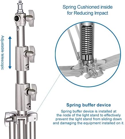 Heavy Duty Light Stand with Universal Adapters