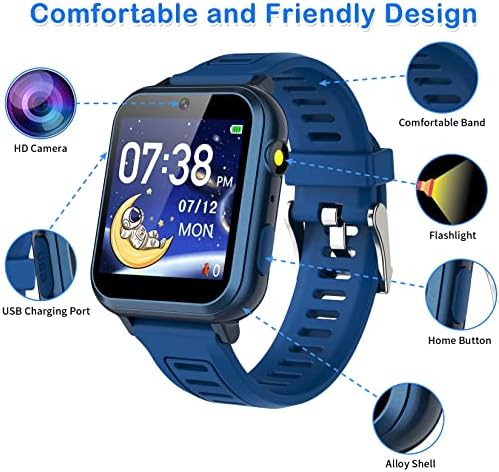 Phyulls Smart Watch for Kids with 24 Games and Alarm Clock