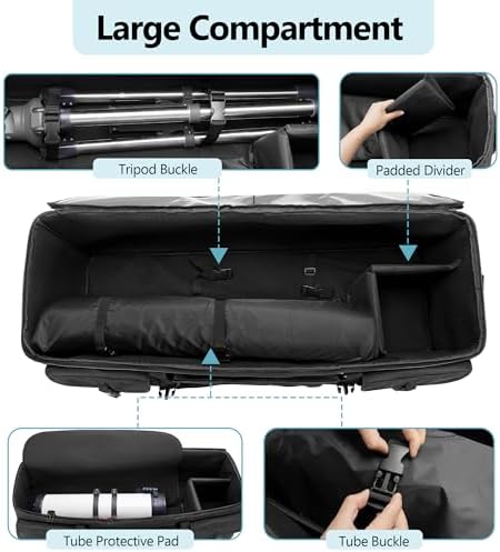 HODRANT 40 Inch Telescope Travel Bag with Soft Pads and Fixed Buckles