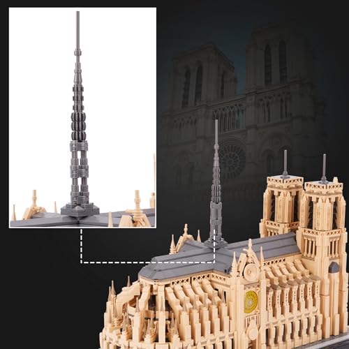Notre-Dame de Paris Architecture Model Building Block Set