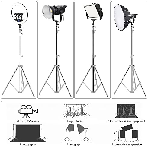 Heavy Duty Light Stand with Universal Adapters