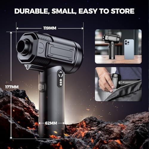 UltraBlow VC023 Rechargeable Air Duster with LED Light