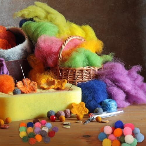 PATIKIL Wool Felt Balls Black 15cm Pack of 20