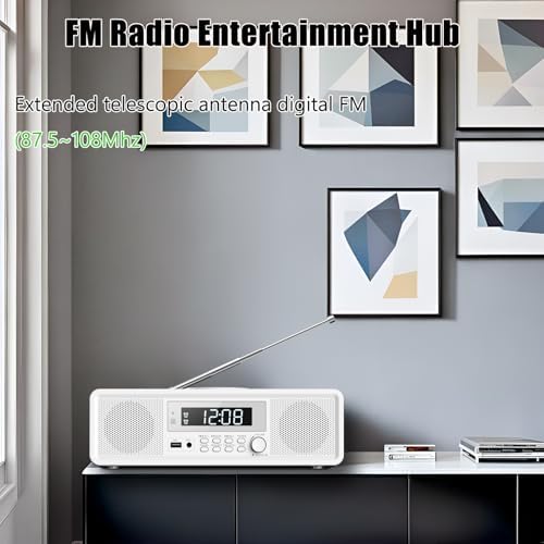WISCENT Home Stereo System with CD Player and Bluetooth