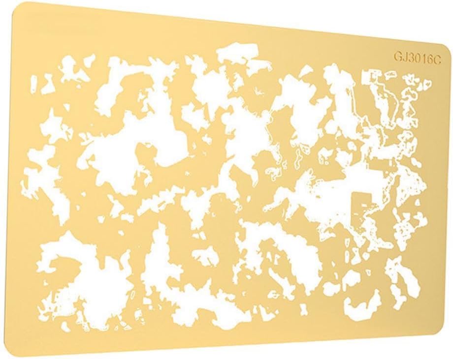 Brass Airbrush Stencils for Model Painting and Decorating