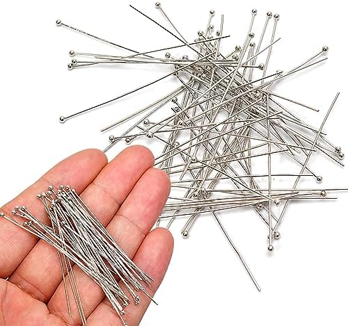 150pcs Silver Filled Ball Pins for DIY Jewelry Making