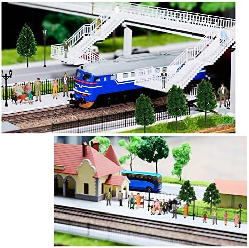 Sratte 55 Pcs Model Trains Scene Set Figures Accessories