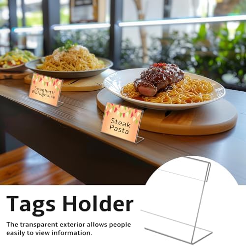 30PCS Mini Acrylic Sign Holder 35x2 Display Stand