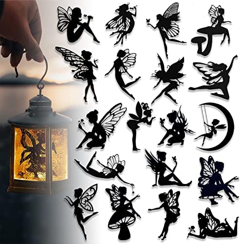 34 Piece Laser Cut Cardboard Fairies for Decorations