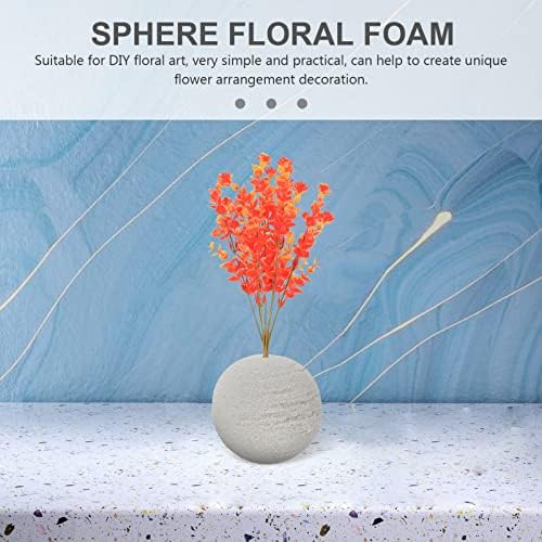 NUOBESTY Floral Foam Spheres 2pcs Grey DIY Kit