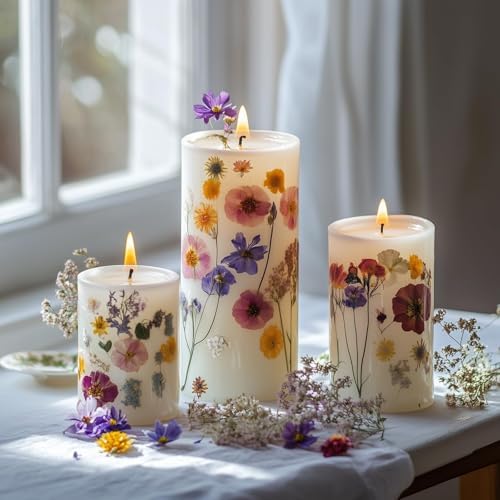 130 Pcs Dried Pressed Flowers for Resin Crafting DIY Projects