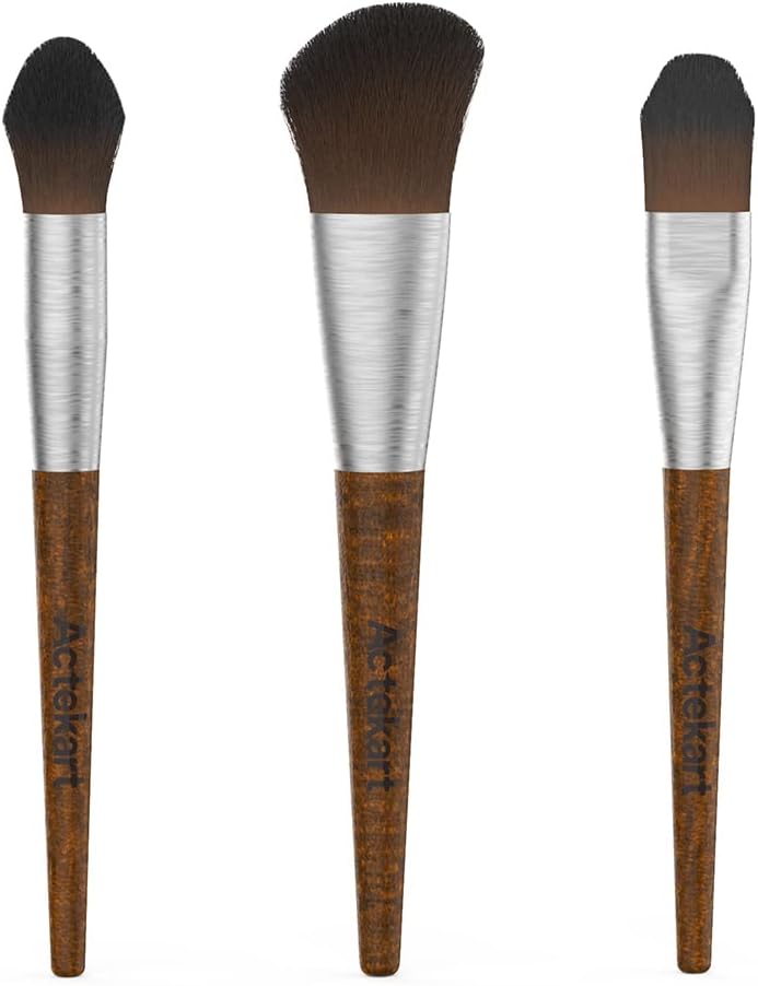Actekart 3PCS Cleaning Brush Kit Premium Wooden Handle