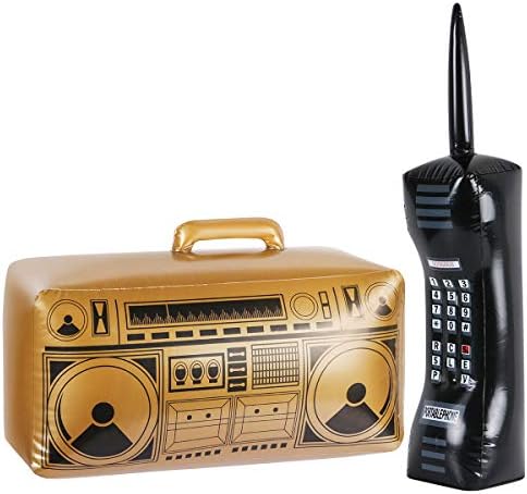 Inflatable Boombox and Phone 80s 90s Party Decor