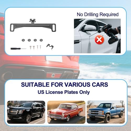 Universal Car Rear View Camera License Plate Bracket