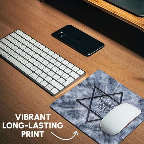 3dRose Hanukkah Mouse Pad with Star of David