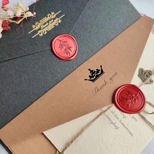 50 Pcs Red Wax Seal Stickers for Envelopes and Invitations