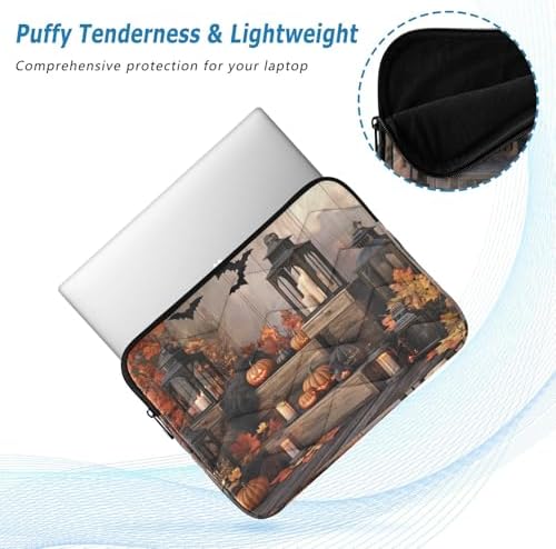 Halloween Bats Laptop Sleeve Case Cover for 13-14 Inch Laptops
