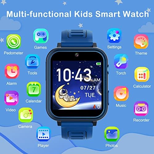 Phyulls Smart Watch for Kids with 24 Games and Alarm Clock