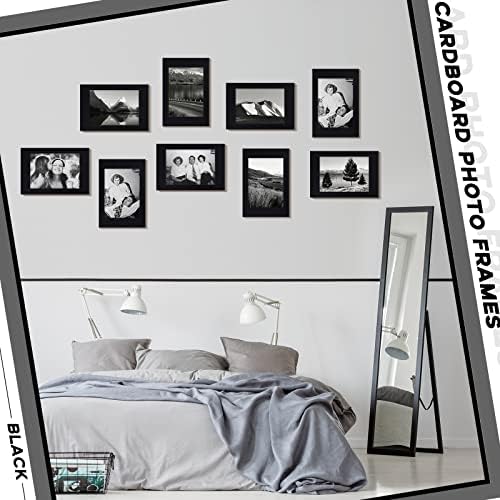 Juexica 100 Piece 4x6 Standing Photo Frames with Easel Stand Black