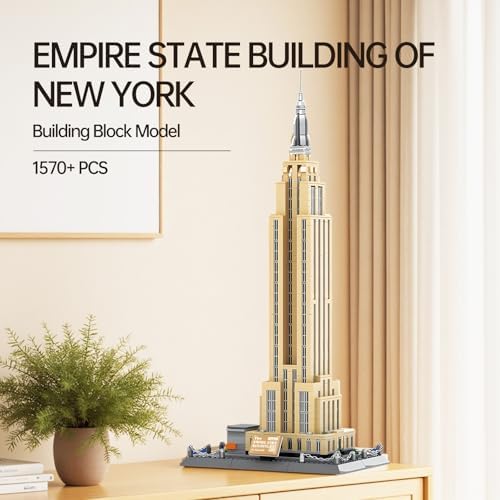 Empire State Architecture Building Block Set with 1570 Pieces